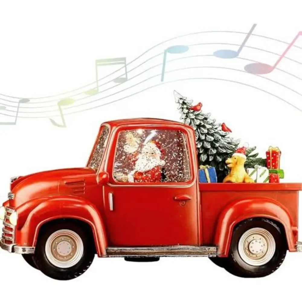 Vintage  Lighted Truck Decor, 11.3